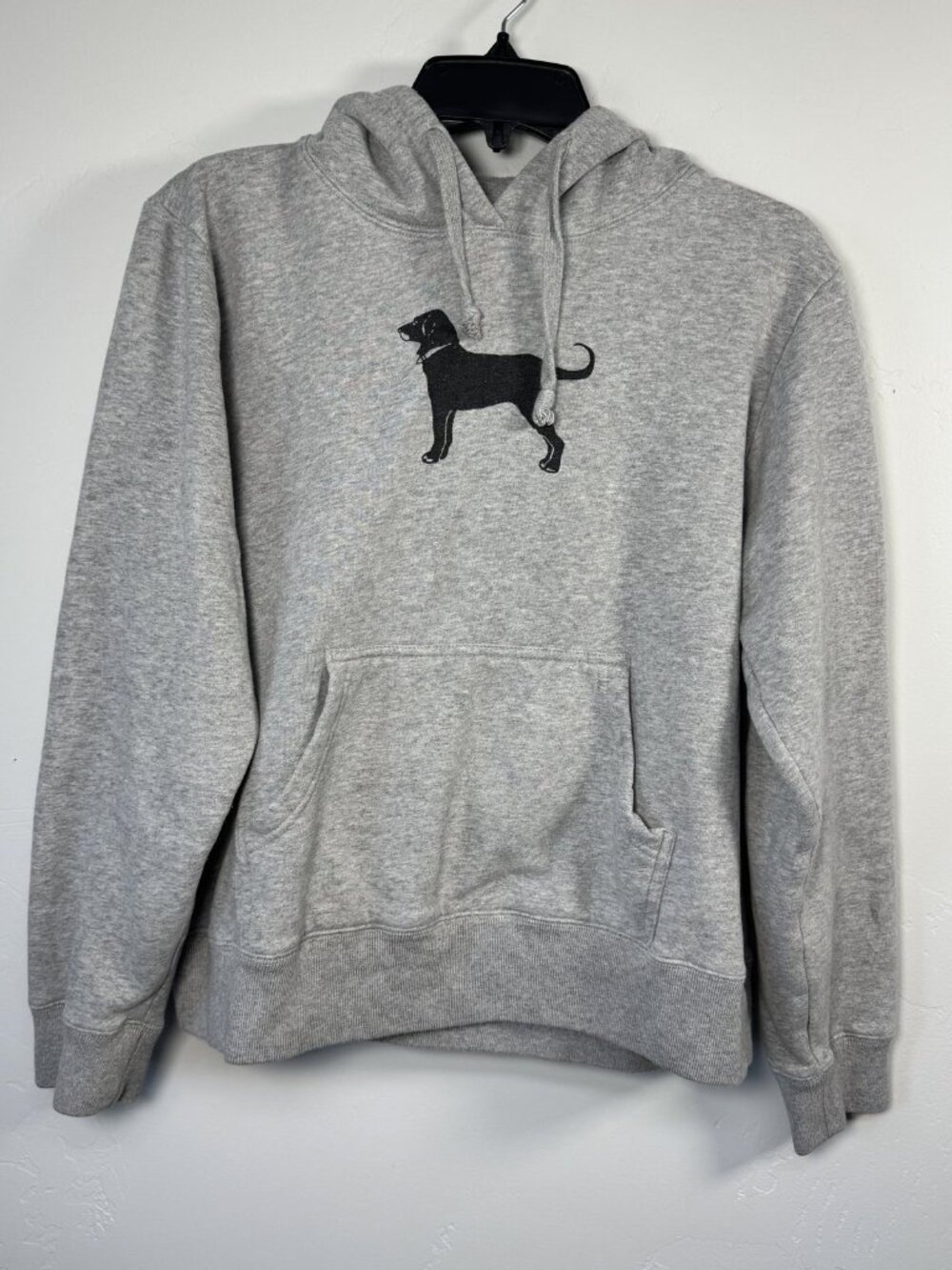 The Black Dog Martha's Vineyard Lab Logo Pullover Hoodie Grey M · DI-011